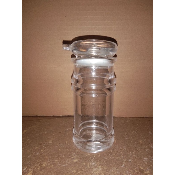 Dụng cụ vịt mắm rót dầu mắm nhựa cứng trong nắp zoang hít 200ml