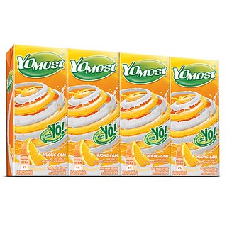 Lốc 4 hộp sữa yomost cam 170ml