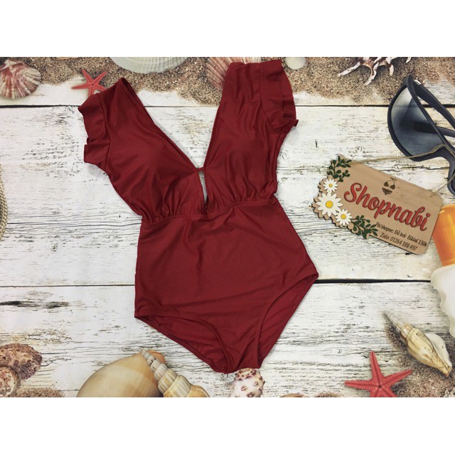 Giá sập sànBikini đồ bơi 1 mảnh tay bèo dễ thương, có 5 màu | BigBuy360 - bigbuy360.vn