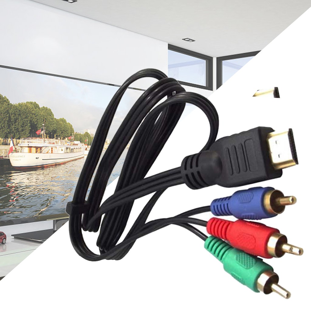Cáp ChuyểN ĐổI Âm Thanh / Video AV / AV BBQ_1m HDMI Sang 3 ĐầU CắM RCA Chuyên DụNg