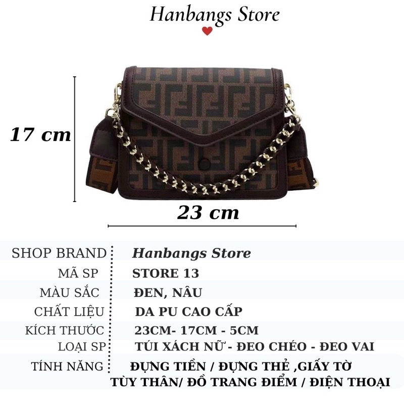Túi xách nữ đeo chéo thời trang phong cách công sở cao cấp sang trọng lịch sự 2021 HANBAGS STORE 13