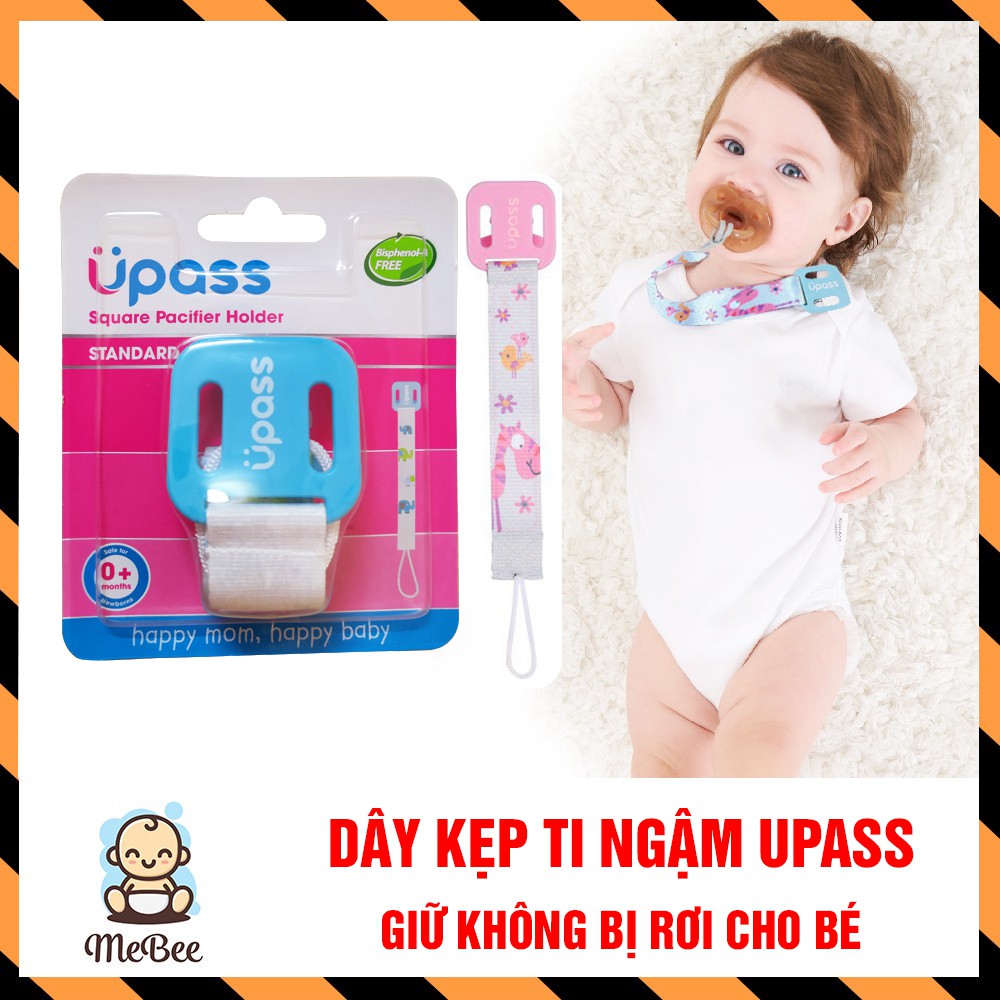 Dây đeo ty ngậm Upass (loại kẹp)- chống rơi đồ cho bé