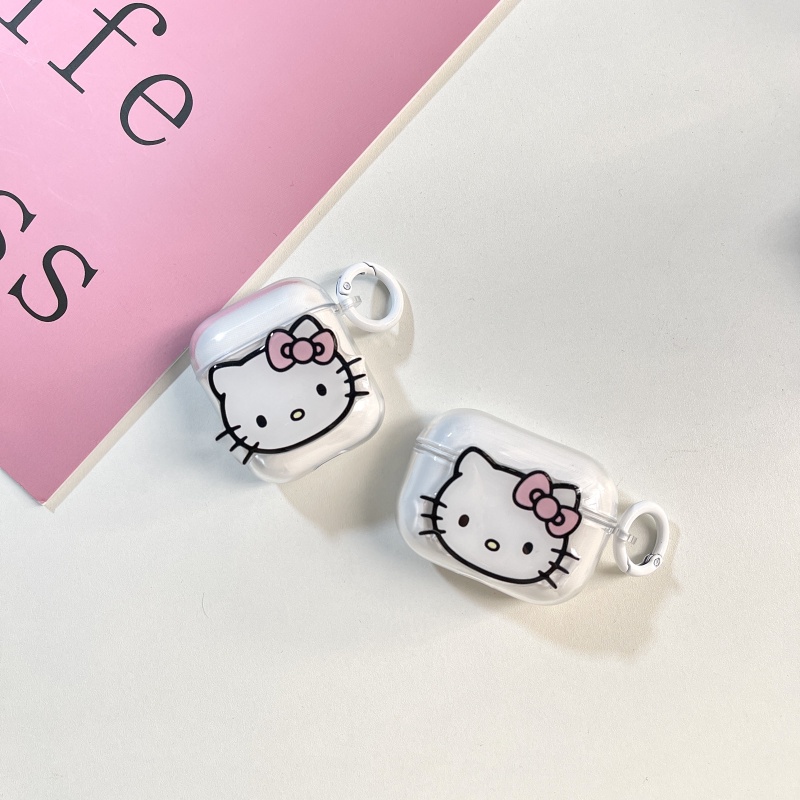 Vỏ Bọc Silicone Hello Kitty Nhiều Mẫu Mã Cho Hộp Sạc Tai Nghe Airpods pro 2 hellokitty