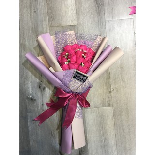 bó hoa hồng sáp 15 bông
