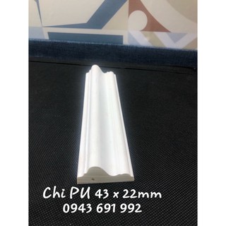 Chỉ nhựa PU xốp bản 4.3cm trắng thô thích hợp sơn thay đổi màu sắc