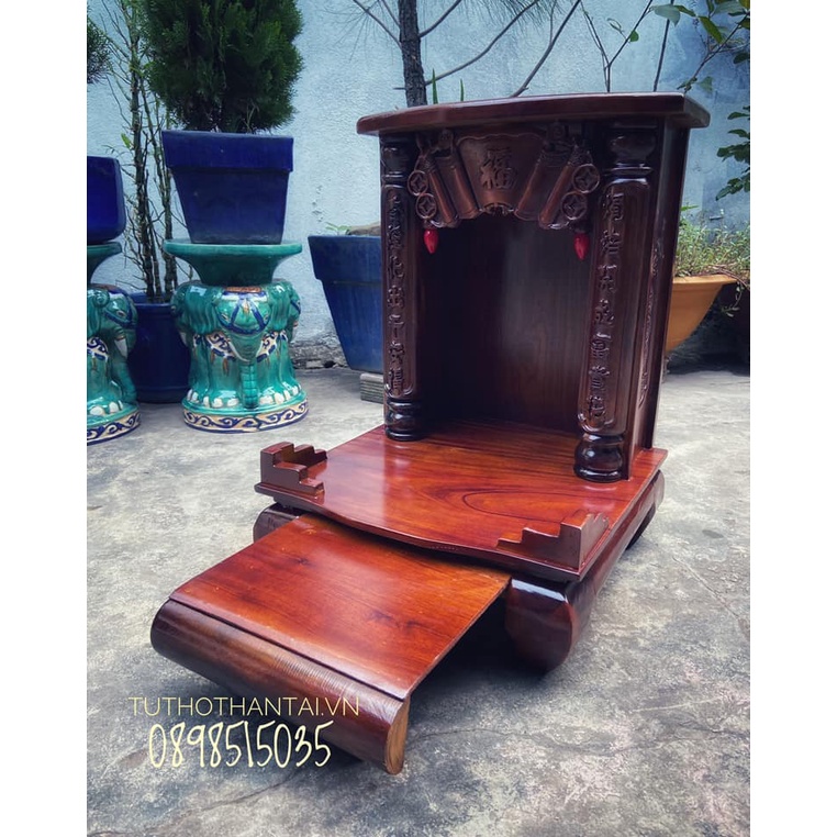 Bàn thờ thần tài gỗ Tràm 48 x 68cm