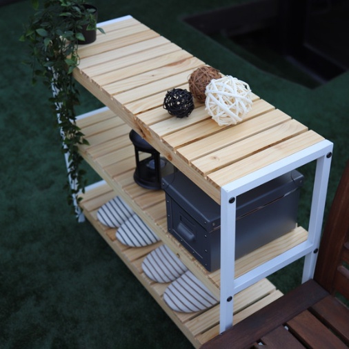 Kệ giày dép đa năng chân sắt tĩnh điện 3 tầng size 80cm - MW FURNITURE - Nội thất căn hộ