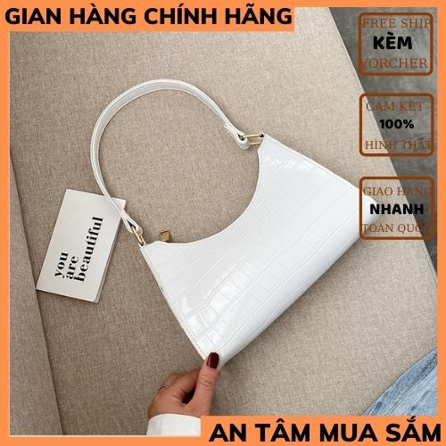 Túi kẹp nách túi xách nữ đeo vai đeo chéo da vân sang trọng công sở đi làm đi chơi. METSHOP