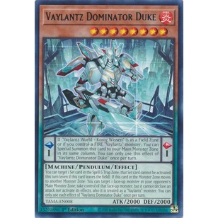 Thẻ Bài Yugioh Vaylantz Dominator Duke - TAMA-EN008 - Rare 1st Edition