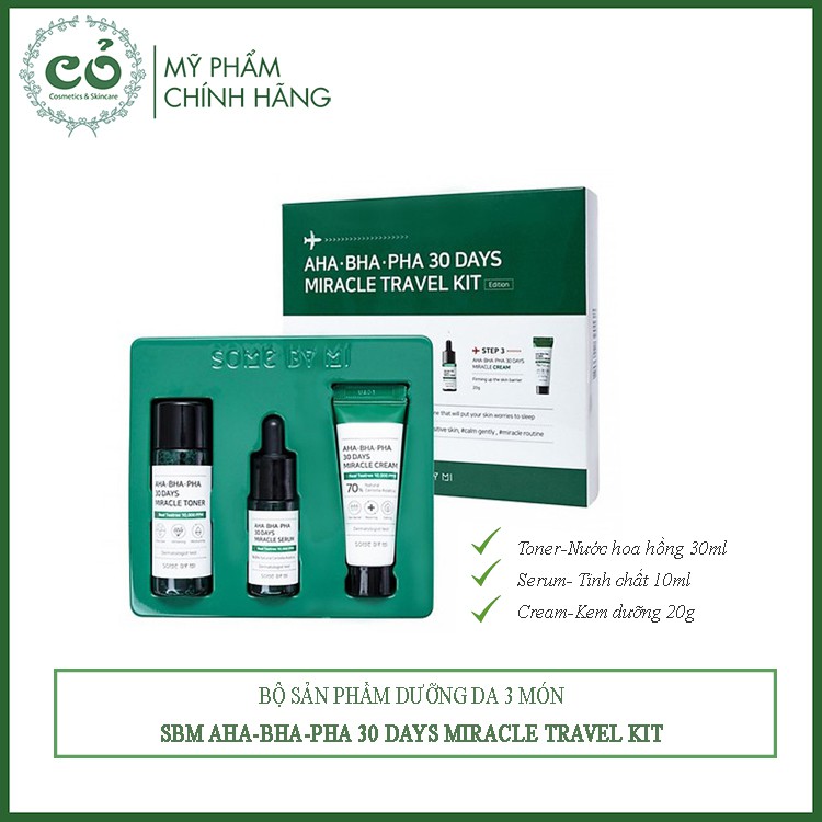 [Mã COS1904 giảm 8% đơn 300K] Bộ dưỡng da Some By Mi Miracle Travel Kit | BigBuy360 - bigbuy360.vn
