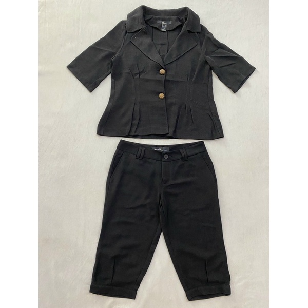(B398) Bộ vest lửng màu đen Nino.maxx (Size S, L, XL) - Thanh lý vnxk