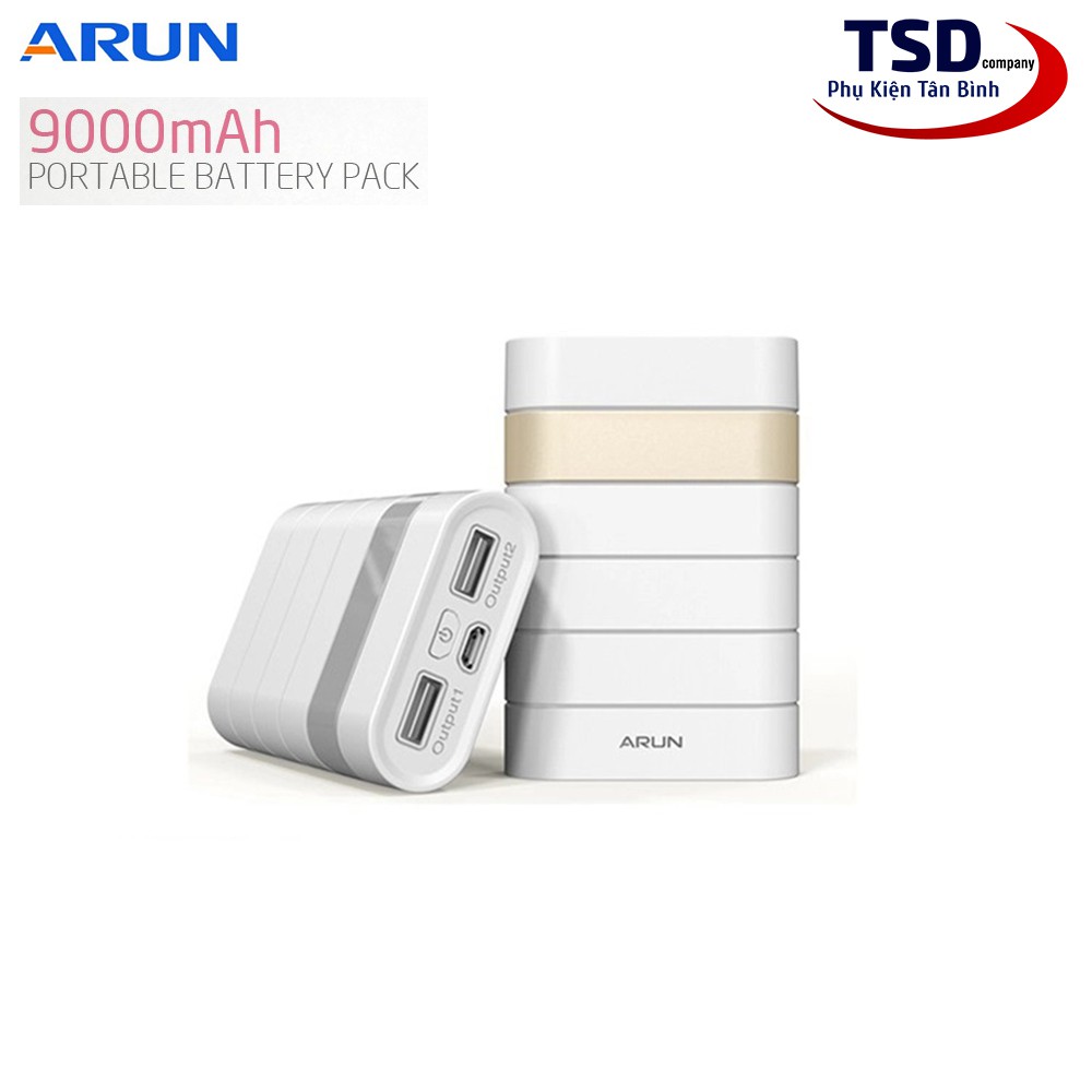 Pin Sạc Dự Phòng Arun 9000mAh Chính Hãng