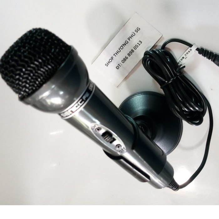 Microphone SENICC SM-098: Chuẩn cắm 3.5mm_3 điểm cực