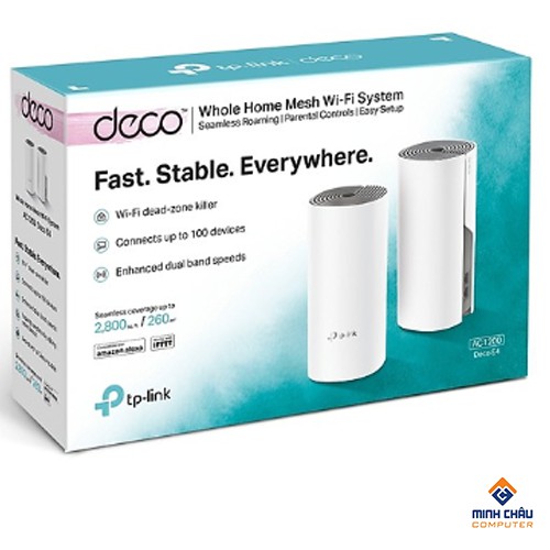 Bộ Phát Wifi Mesh TP-Link Deco M4 AC1200 MU-MIMO (2-pack) - NT - Hàng chính hãng | BigBuy360 - bigbuy360.vn