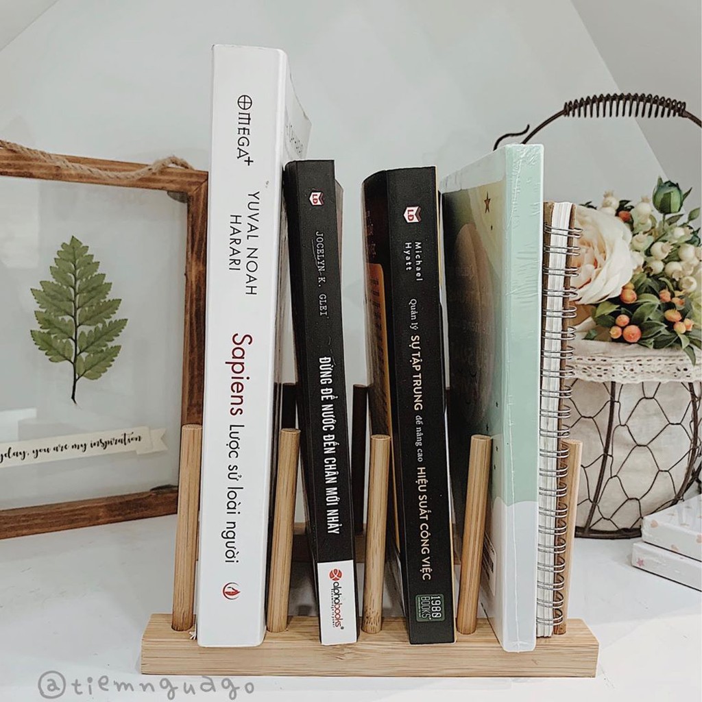 Giá Sách Gỗ Tối Giản Đựng Sách, Phụ Kiện, Trang Trí Bàn Làm Việc Bàn Học - Tiệm Ngựa Gỗ | BigBuy360 - bigbuy360.vn