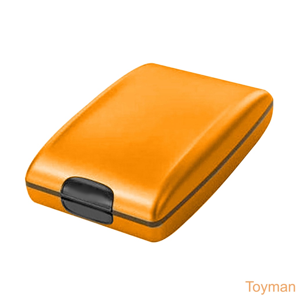 Smart Wallet Blocking Credit Card Holder Case Aluminum Waterproof Deposit Withdrawal Notecase