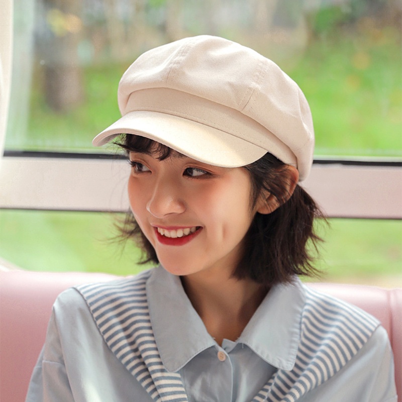 XIXI Mũ nồi màu trơn phong cách Nhật Bản cho nam