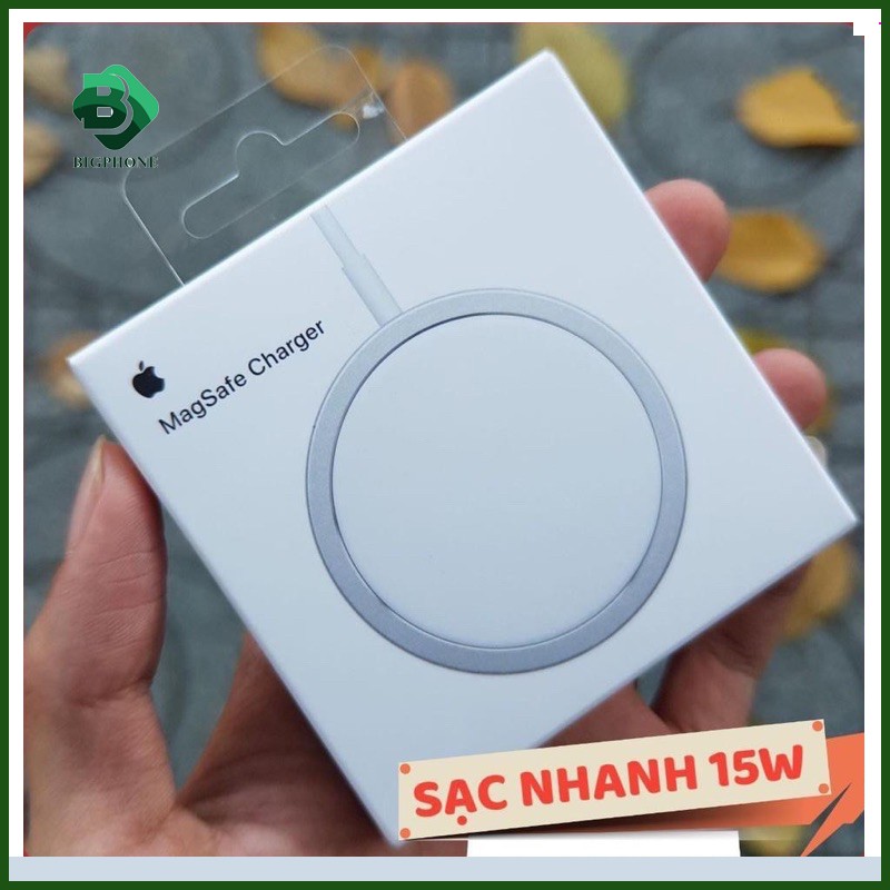 [Mã 267ELSALE hoàn 7% đơn 300K] Sạc không dây Apple MagSafe cho iPhone 12 và các dòng máy hỗ trợ sạc không dây chuẩn Qi