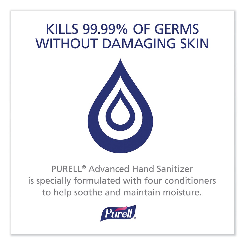 Gel rửa tay khô diệt khuẩn Purell Advanced Hand Sanitizer Soothing Gel 1L (Mỹ)