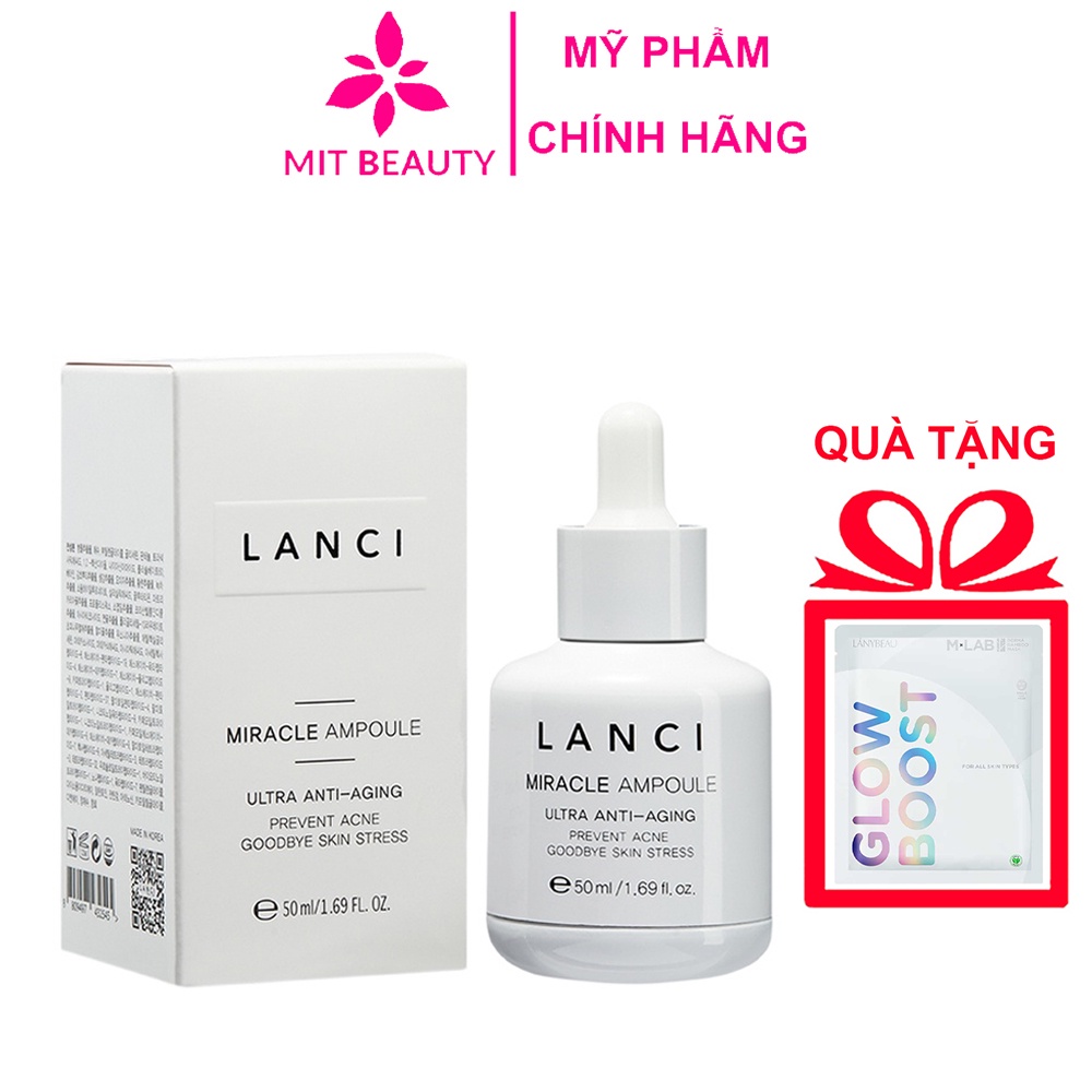 Serum Dưỡng Trắng Da Lanci Miracle Ampoule Ultra Clarifying 50ml Hàn Quốc Mit Beauty Nuôi Dưỡng Da Khoẻ Mạnh