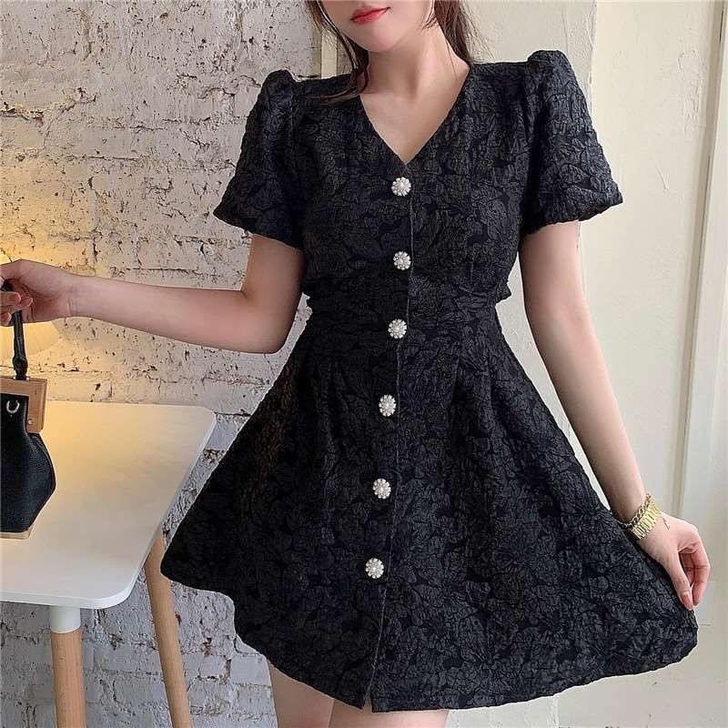 Đầm Hai Dây Ôm Eo Phong Cách Pháp Ngọt Ngào Cho Nữ  tao bao