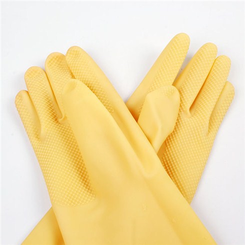 Găng tay cao su [ HÀN QUỐC SIÊU RẺ] vệ sinh rửa chén bát màu vàng