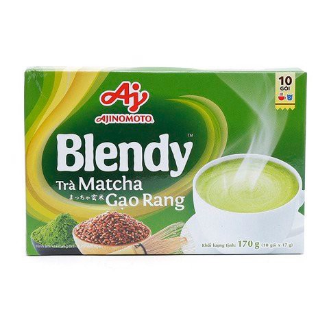 Trà Sữa Blendy Matcha Gạo Rang Hộp 10 Gói x 17g (đủ 4 vị best seller)