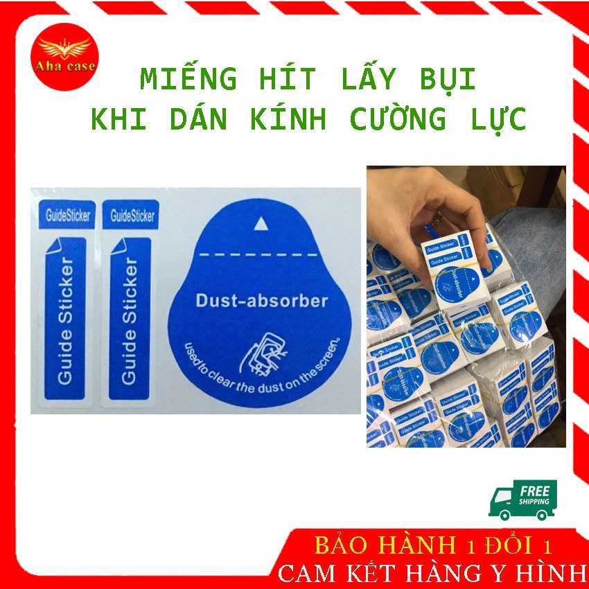 [Rẻ Vô Địch] Miếng dán hít lấy bụi dán kính cường lực, Sticker lấy bụi, aha Case