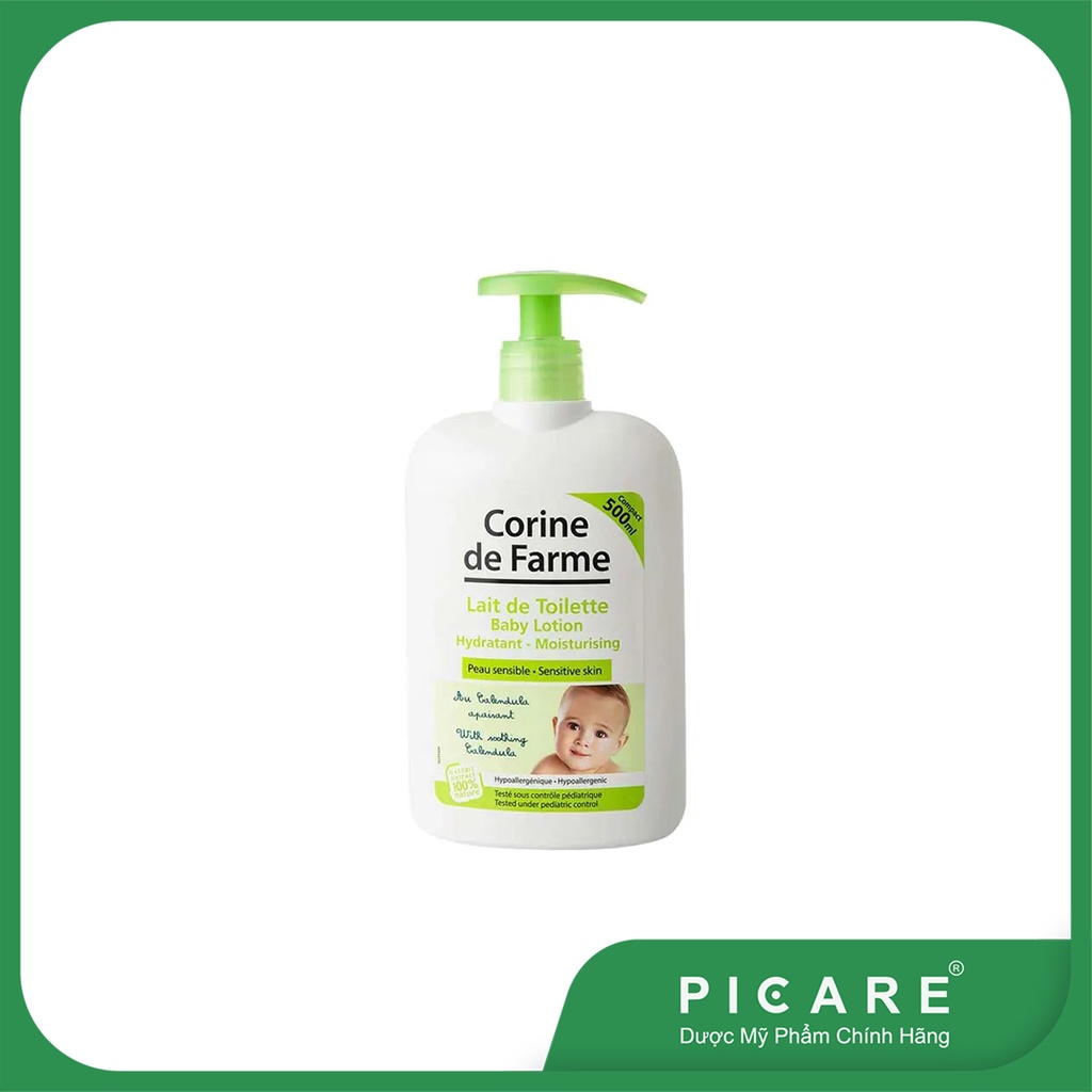 Kem Dưỡng Da Cho Bé Corine De Farme Baby Lotion 500ml