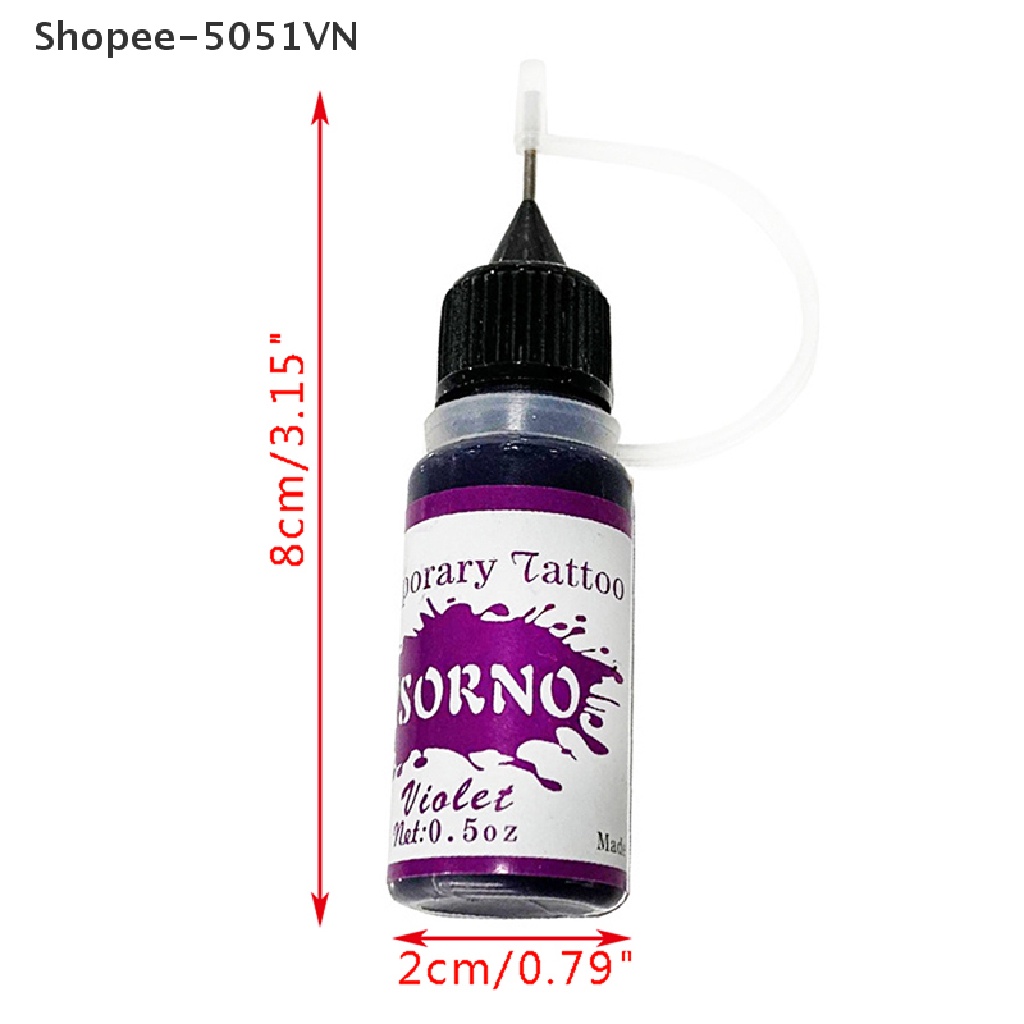Mực Xăm Bán Vĩnh Viễn Tự Nhiên 10Ml