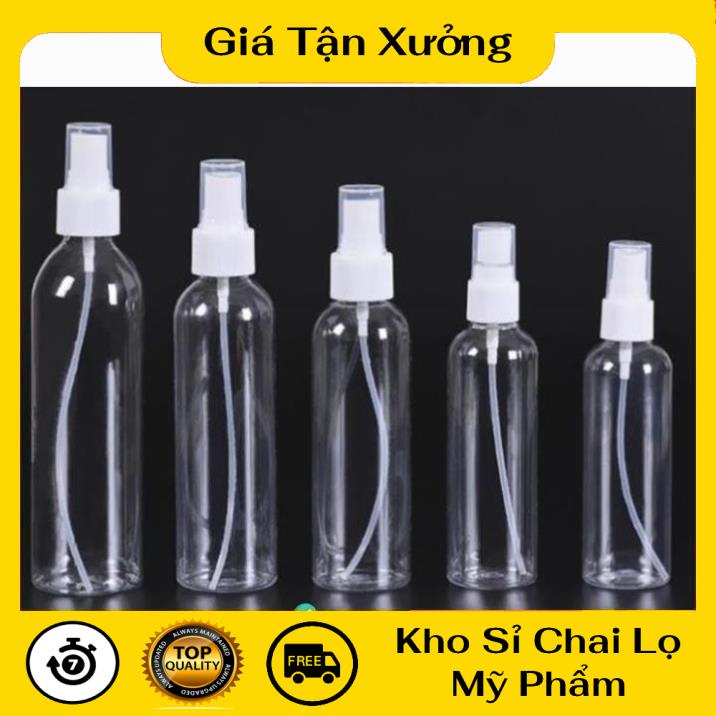 Chai Xịt Phun Sương ✿ TRÙM SỈ ✿ Chai nhựa pet xịt phun sương 100ml,50ml,30ml,20ml chiết nước hoa , phụ kiện du lịch