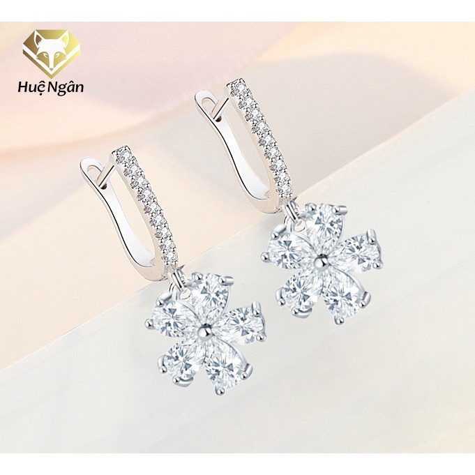 Bông tai bạc Ý Huệ Ngân - Hoa đẹp RYE140950