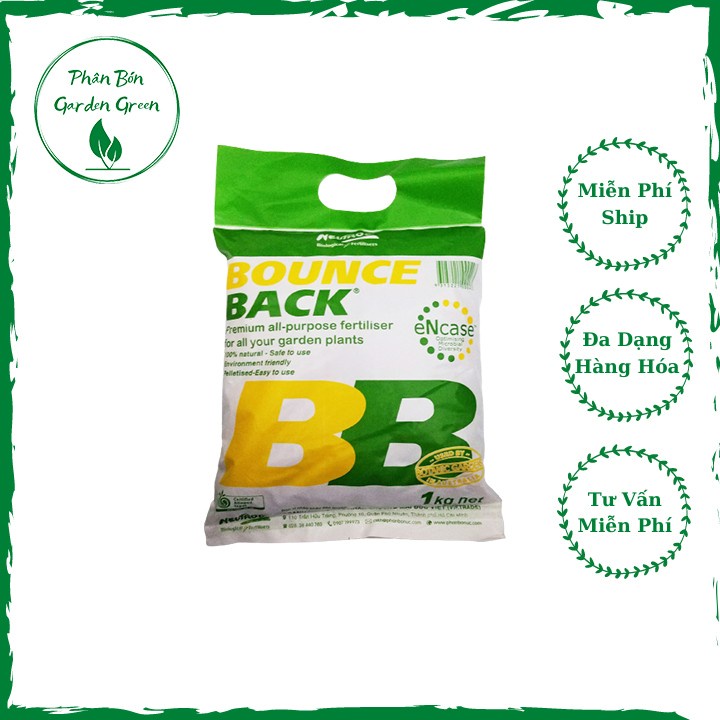 Phân hữu cơ cao cấp dạng viên tan chậm Bounce Back Úc túi 1kg