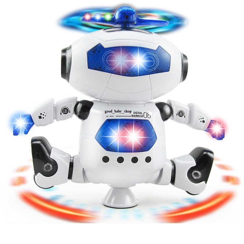 Robot Thông Minh Nhảy MúaTheo NHạc Xoay 360 Độ DANCE ROBOT Dành cho bé từ 18M+