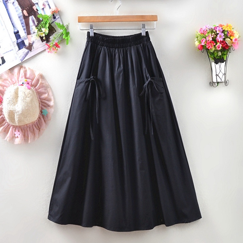 Đầm dài vừa IELGY đính nơ dễ phối đồ cho nữ