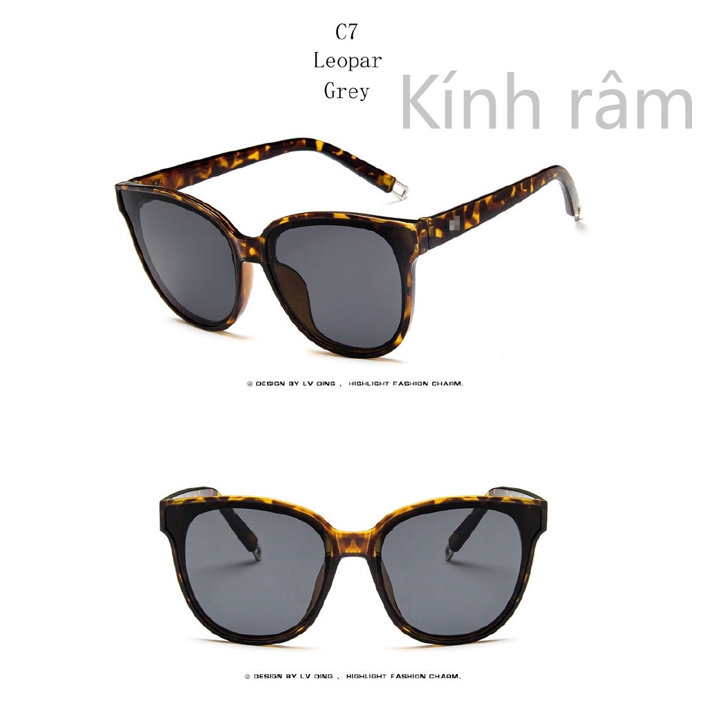 Kính mát mắt mèo cỡ lớn thiết kế sang trọng cho nam và nữ