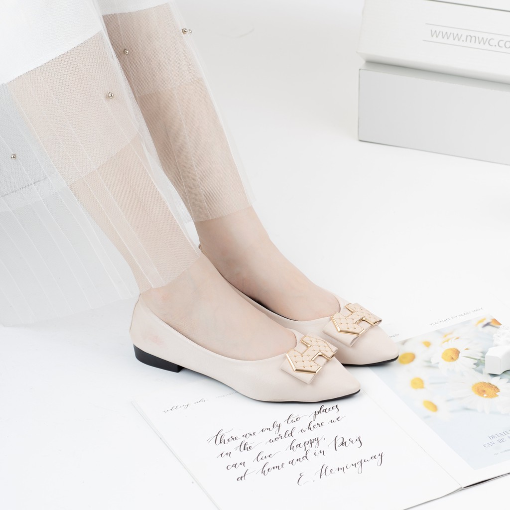 Giày búp bê đính khóa sang trọng MWC NUBB- 2213 | BigBuy360 - bigbuy360.vn