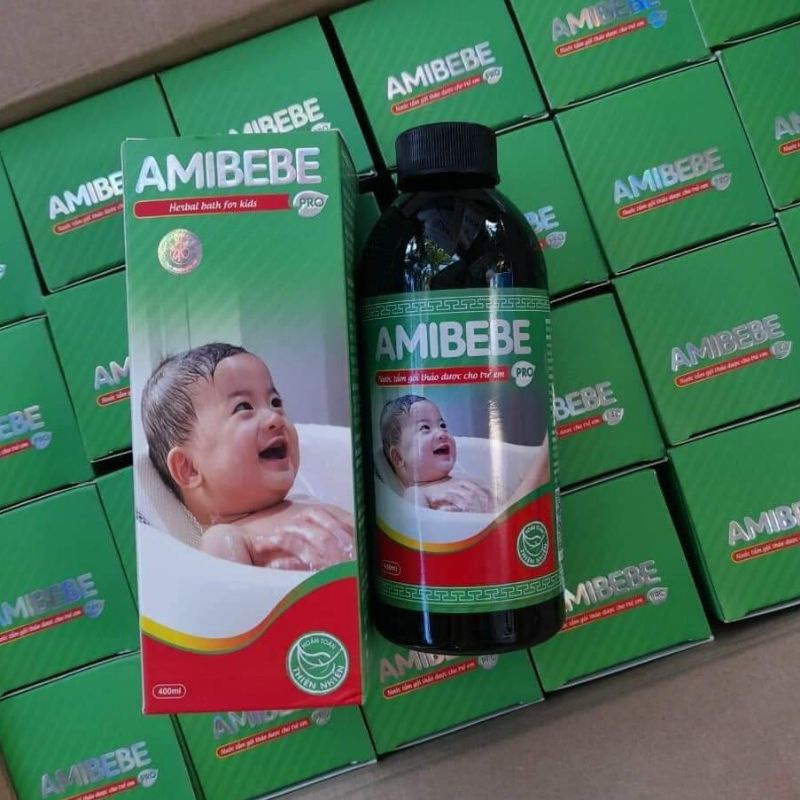 Amibebe 400ml -  Nước tắm thảo dược cho trẻ nhỏ