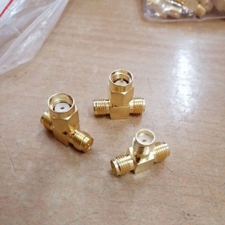 Đầu chia tín hiệu cho Anten chuẩn SMA chữ T 1 ra 2