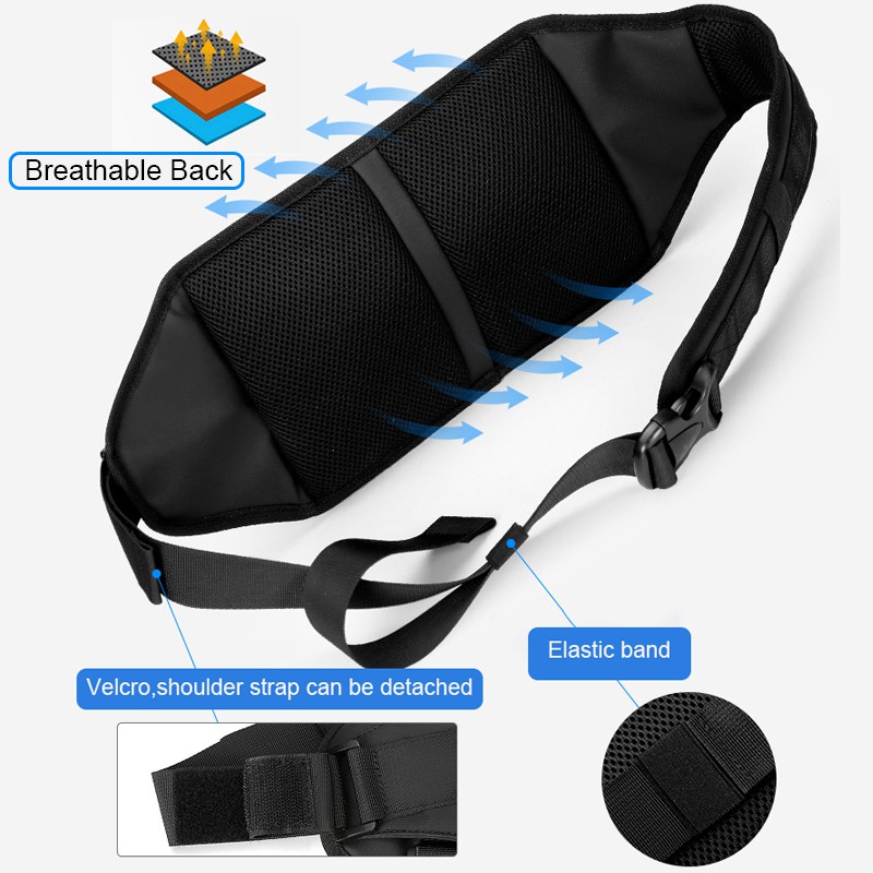 Túi đeo chéo chống thấm nước 7.9 inch cho nam