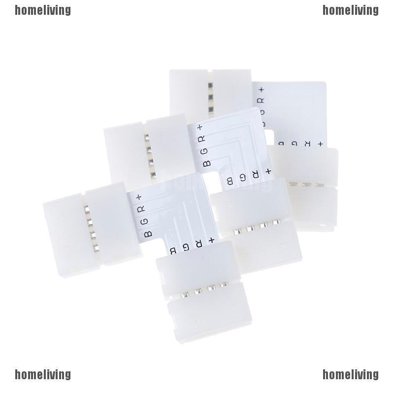 Bộ 5 Đầu Nối Dây Đèn LED 2 Pin Hình Chữ L