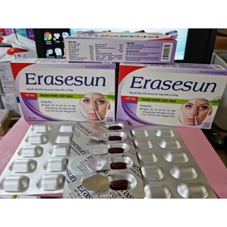 Viên uống bổ sung kẽm Erasesun  ngăn ngừa dị ứng da, mẫn ngứa, rôm sẩy, mụn mẫn.