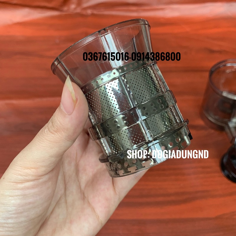 [CHÍNH HÃNG] PHỤ KIỆN MÁY ÉP CHẬM MINI NINESHIELD- CHUẨN JIN TÁCH BỘ: LƯỚI LỌC- TRỤC XOẮN- ÂU CHỨA NƯỚC- CỦ MÁY