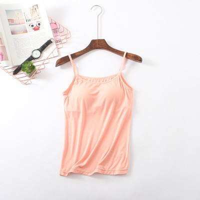 Áo hai dây có đệm ngực chất cotton lạnh co giãn 4 chiều