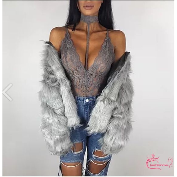 ღ𝓂ℰSexy Women Lingerie Lace Choker Bodysuit Top Blouse Babydoll Ladies Underwear Nightwear | BigBuy360 - bigbuy360.vn