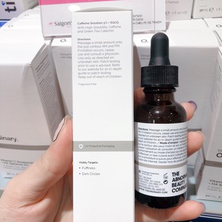 Tinh chất giảm thâm mắt The Ordinary Caffeine Solution 5% + EGCG ( 30mL )
