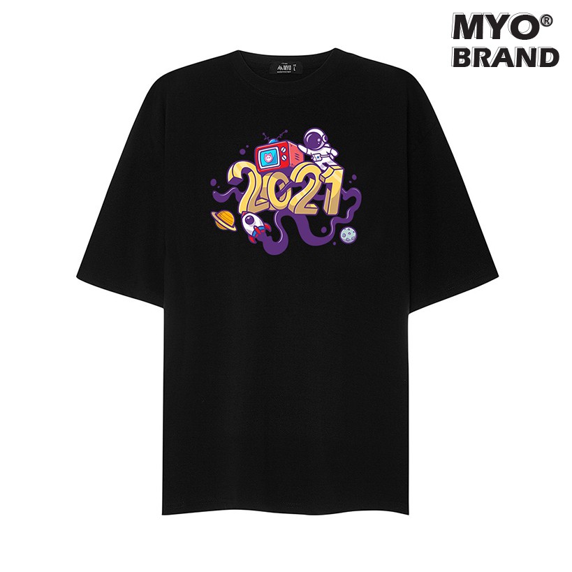Áo Form Rộng MYO Vải Cotton In Hình Cute Astronaut 2717