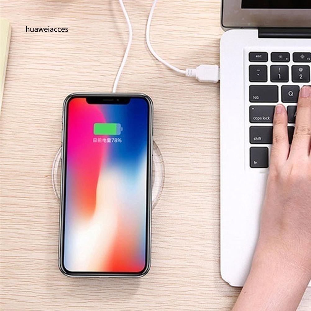 Đế sạc không dây siêu mỏng cho điện thoại iPhone X Samsung Galaxy