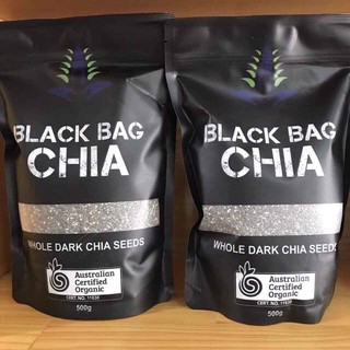 Hạt chia úc organic chia seeds túi đen 500gr