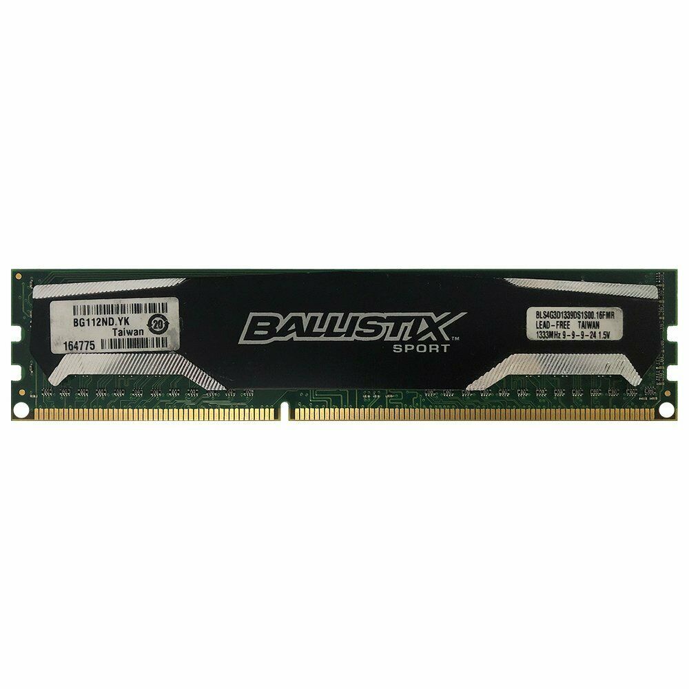 Thẻ Nhớ Ram Crucial Ballistix Sport 4gb Ddr3 Pc3-10600 1333mhz